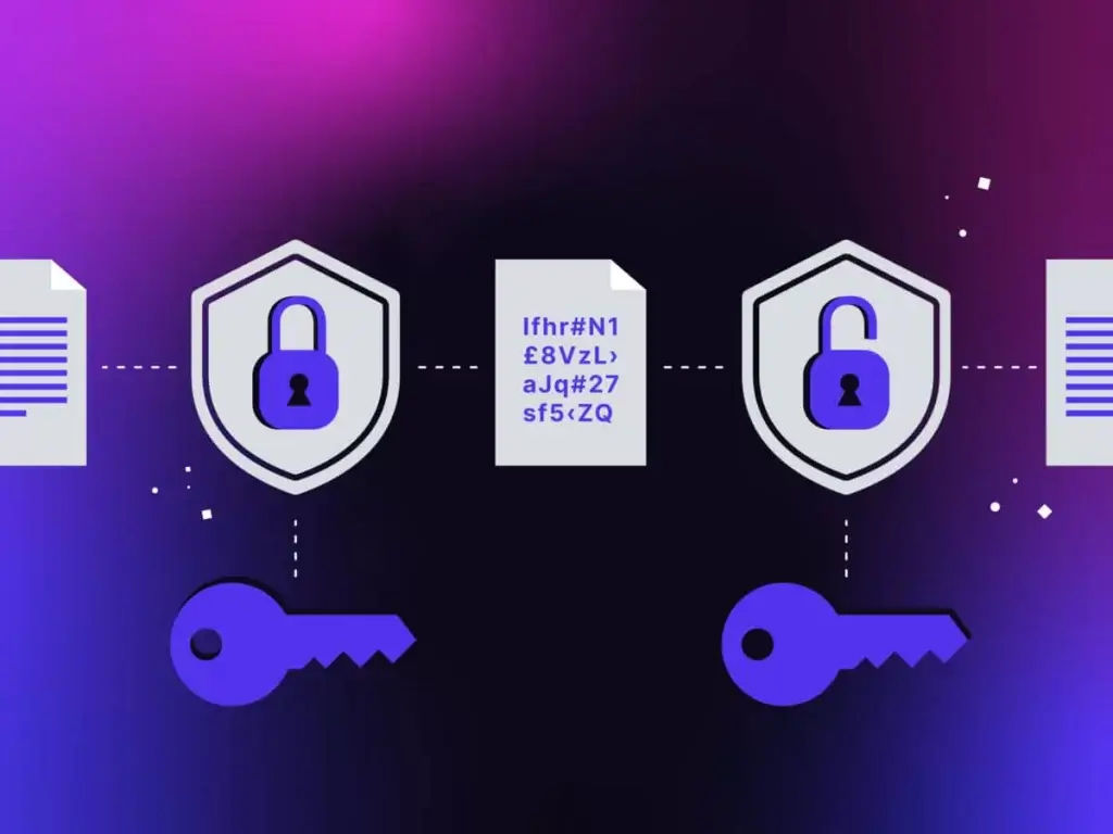 Data encryption symbolizing the protection of sensitive information.